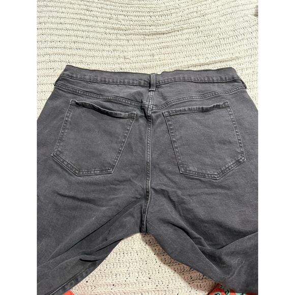 Old Navy Jeans High Rise OG Straight Raw Hem Womens Plus Size 22 Faded Black - Picture 8 of 11